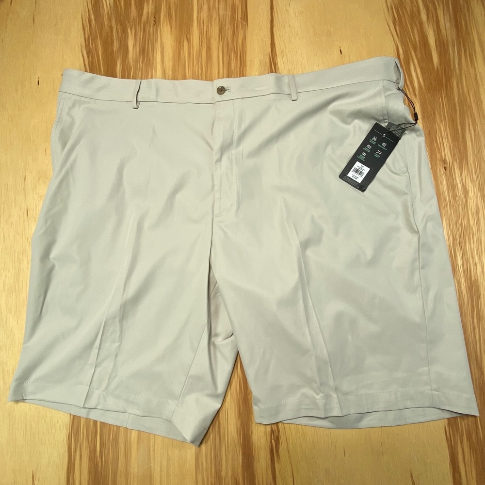 Walter Hagen Perfect 11 Golf Shorts W48 Khaki 10" Inseam Big‎ & Tall NWT